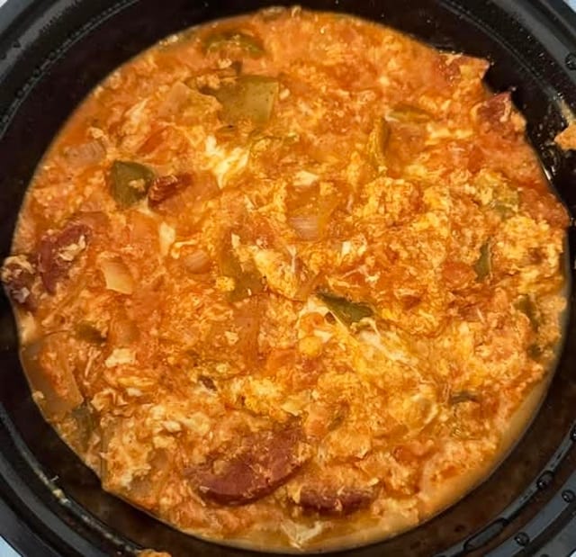 Turkish Scrambled Eggs-Menemen.