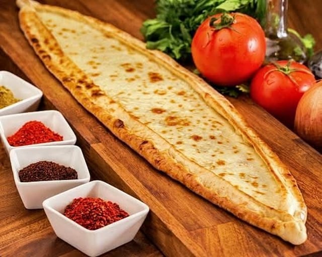 Vegetable & Cheese Pide.